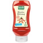Ketchup bio pentru copii cu 80% tomate, fara gluten 300ml Byodo