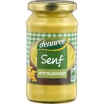 Mustar bio usor picant 200ml Dennree