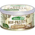 Pate vegetal bio cu ciuperci champinion fara gluten 125g Allos
