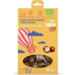 Porumb crispy invelit in ciocolata bio VEGAN 50g Super Fudgio